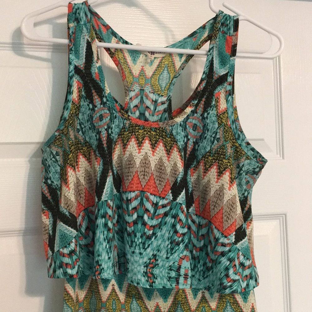 Tribal print maxi dress